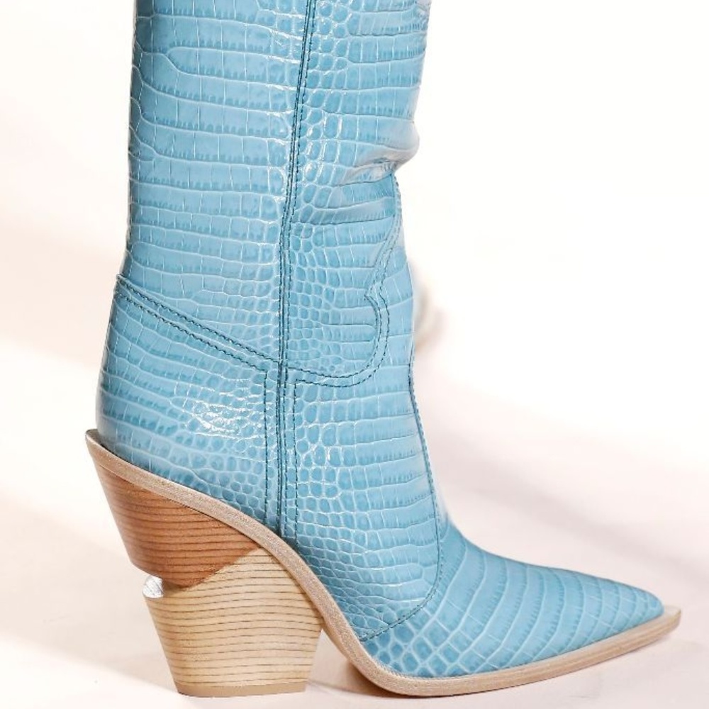 Baby blue Cowboy boots